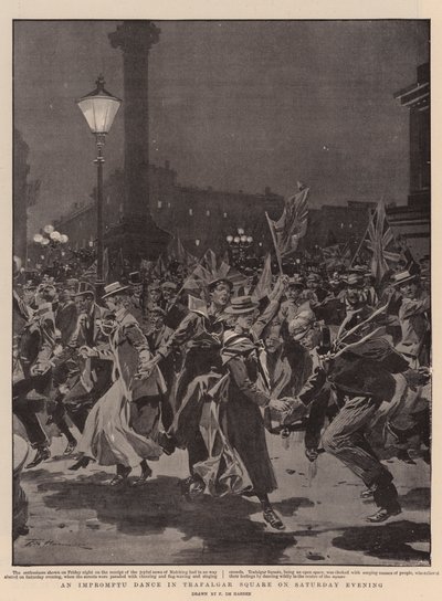 Una danza improvvisata a Trafalgar Square sabato sera da Frederic de Haenen