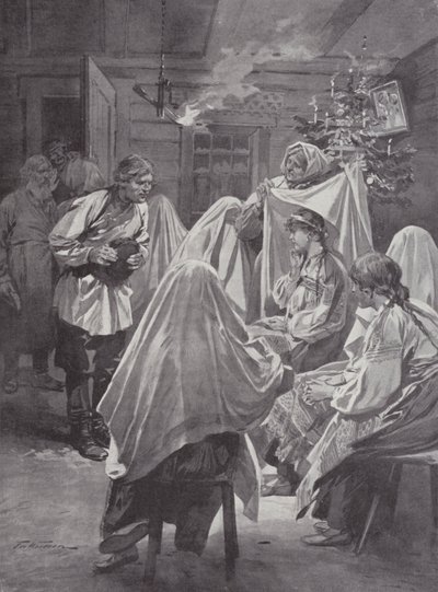Scelta della sposa alla vigilia di Natale da Frederic de Haenen