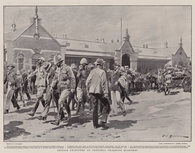 Prigionieri britannici a Pretoria che cambiano quartiere da Frederic de Haenen
