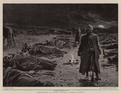 Campagna in Sud Africa, un bivacco notturno da Frederic de Haenen