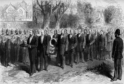 Funerale di Benjamin Disraeli (Lord Beaconsfield) da Frederic de Haenen