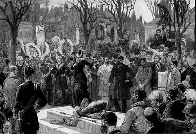 Funerale di Louis Auguste (Louis-Auguste) Blanqui (1805-1881), 6 gennaio da Frederic de Haenen