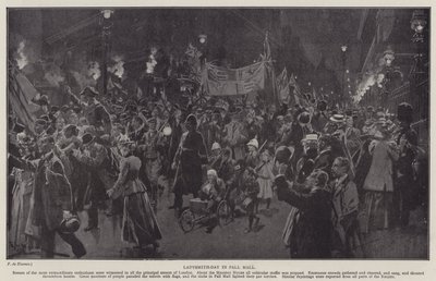 Ladysmith-Day in Pall Mall da Frederic de Haenen