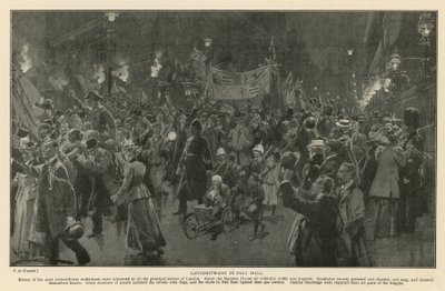 Giorno di Ladysmith a Pall Mall da Frederic de Haenen