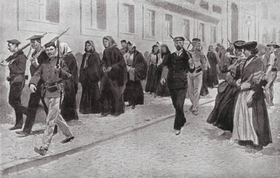 Suore sotto protezione repubblicana durante la rivoluzione da Frederic de Haenen