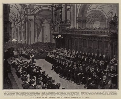 La sepoltura di Mr Rhodes, il servizio commemorativo a St Paul
