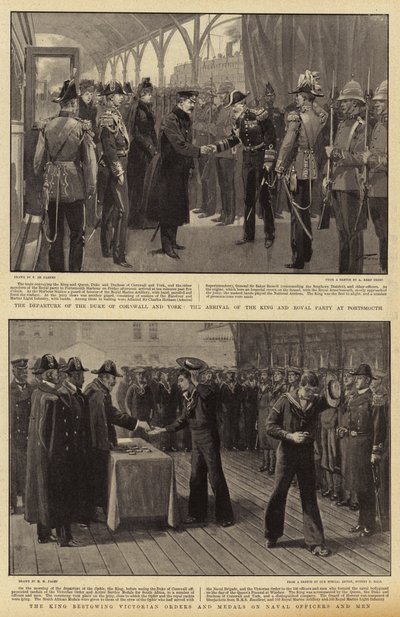 La partenza del Duca di Cornovaglia e York, l