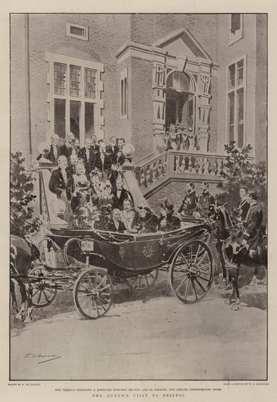 La visita della Regina a Bristol da Frederic de Haenen