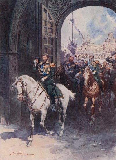 La Porta Spassky (Salvatore) del Cremlino da Frederic de Haenen