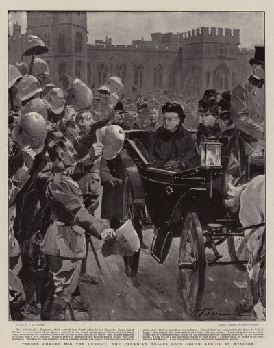 Tre evviva per la Regina, le truppe canadesi dal Sud Africa a Windsor da Frederic de Haenen
