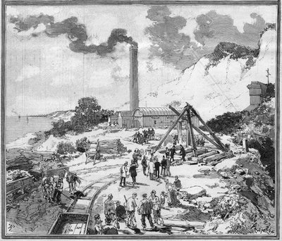 Progetto di tunnel sottomarino tra Francia e Inghilterra da Frederic de Haenen