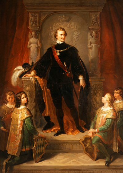 Ritratto di Ludwig I, re di Baviera da Frederich August Kaulbach