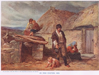 Uno sfratto irlandese, illustrazione da 
