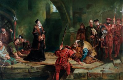 Thomas Cranmer alla Porta dei Traditori da Frederick (after) Goodall