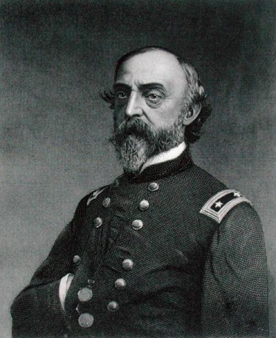 George Gordon Meade (1815-72) inciso da Robert E. Whitechurch (1814-c.83) dopo una fotografia da Frederick (after) Gutekunst