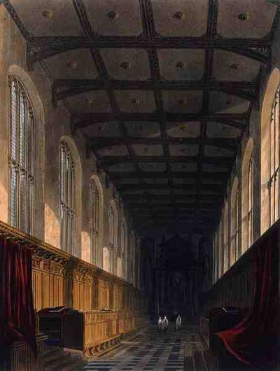 Interno della cappella del Trinity College, Cambridge, da 