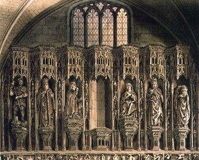Schermo sopra la cappella di Enrico V, tavola O da 