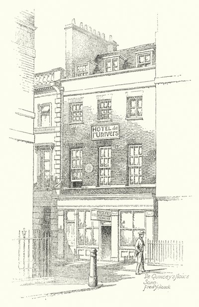 Casa di De Quincey, Soho da Frederick Adcock