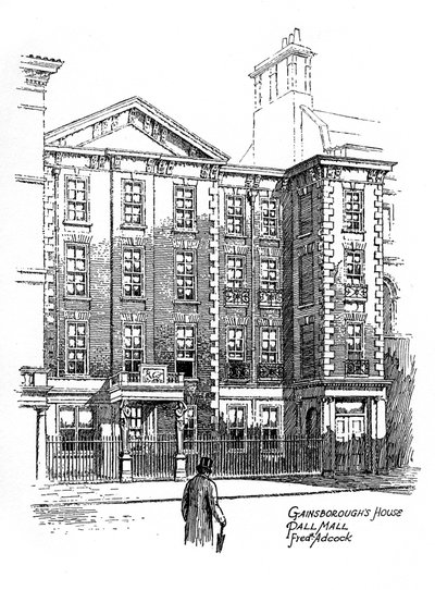 Casa di Gainsborough, Pall Mall, Londra, 1912 da Frederick Adcock