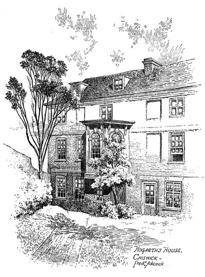 Casa di Hogarth, Chiswick da Frederick Adcock