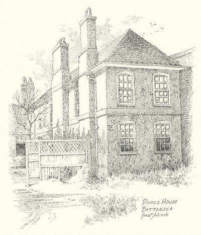 Casa di Pope, Battersea da Frederick Adcock