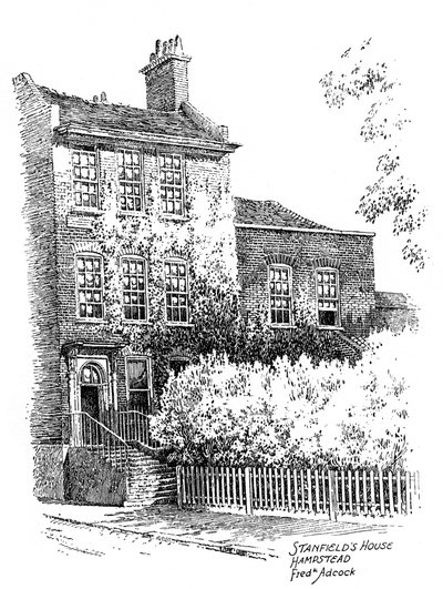 Stanfield House, Hampstead, Londra, 1912 da Frederick Adcock