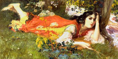 Al ruscello da Frederick Arthur Bridgman