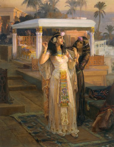 Cleopatra sulle terrazze di Philae da Frederick Arthur Bridgman