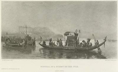 Funerale di una mummia sul Nilo da Frederick Arthur Bridgman