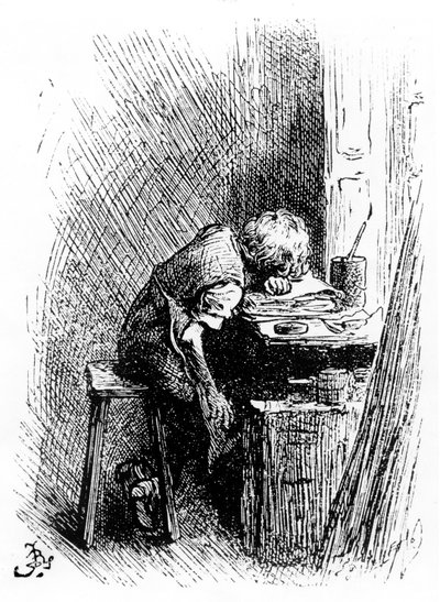 Charles Dickens alla fabbrica di lucido da scarpe, un