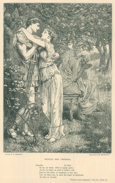 Illustrazione per Troilo e Cressida da Frederick Barnard