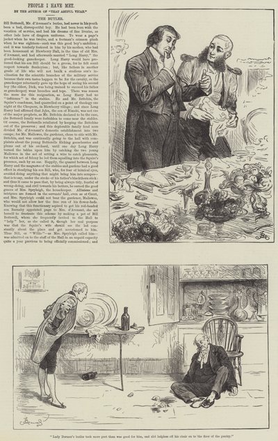Persone che ho incontrato, il maggiordomo da Frederick Barnard