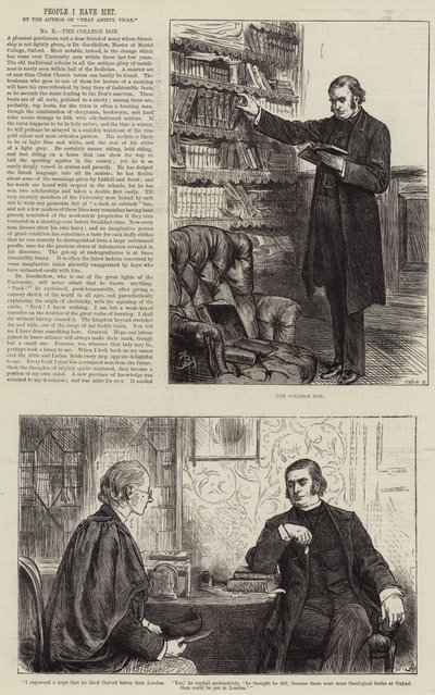 Persone che ho incontrato, il Don del college da Frederick Barnard
