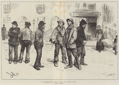 I disoccupati di Londra, Non abbiamo lavoro da fare! da Frederick Barnard