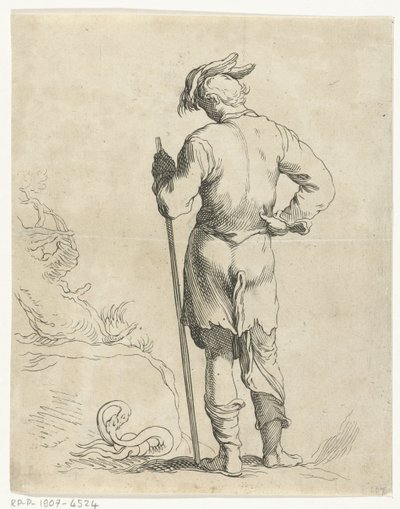Uomo in piedi da Frederick Bloemaert