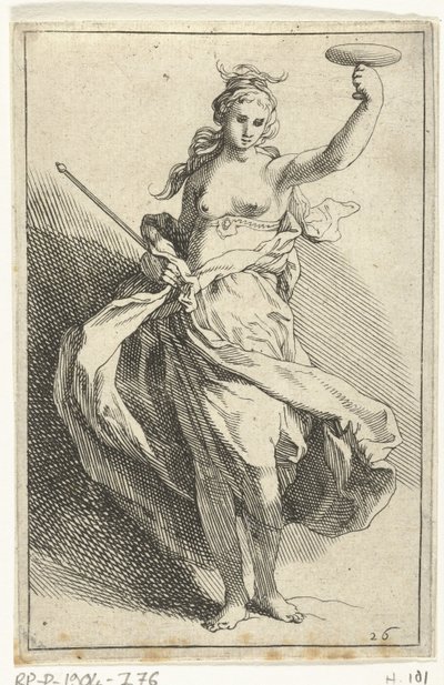 Donna con calice e scettro da Frederick Bloemaert