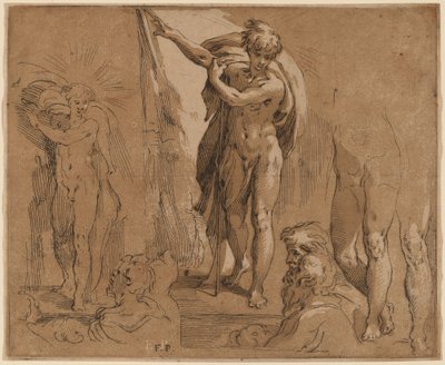 San Giovanni Battista da Frederick Bloemaert after Parmigianino