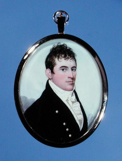 Miniatura del ritratto di James Drew, c.1805-10 da Frederick Buck
