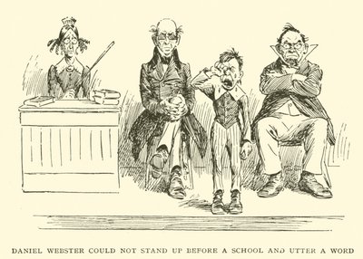 Daniel Webster non poteva alzarsi davanti a una scuola e pronunciare una parola da Frederick Burr Opper