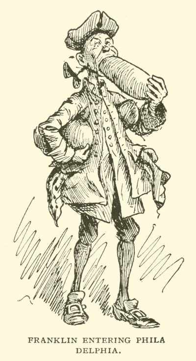 Franklin entra a Filadelfia da Frederick Burr Opper