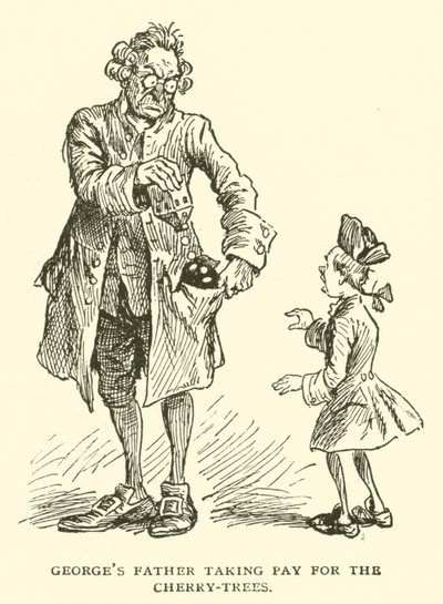 Il padre di George che prende il pagamento per i ciliegi da Frederick Burr Opper
