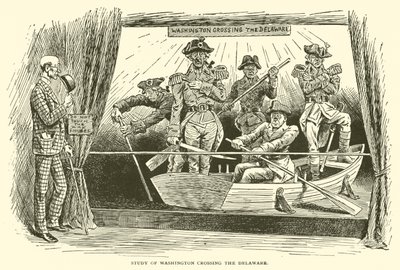 Studio di Washington che attraversa il Delaware da Frederick Burr Opper