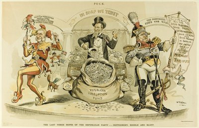 Le ultime tre speranze del Partito Repubblicano, da Puck da Frederick Burr Opper