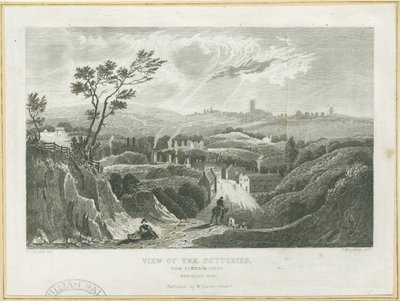 Burslem - Vista delle Fabbriche di Ceramica da Frederick Calvert