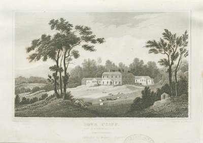 Burton-upon-Trent - Dove Cliff (incisione) da Frederick Calvert