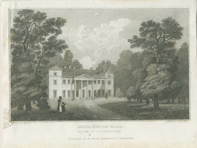 Chillington Hall (incisione) da Frederick Calvert
