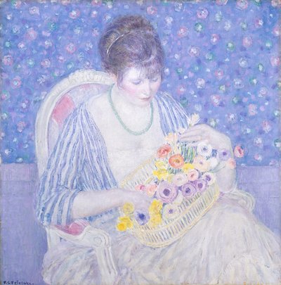 Il cesto di fiori da Frederick Carl Frieseke