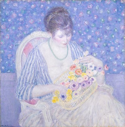 Il cesto di fiori da Frederick Carl Frieseke