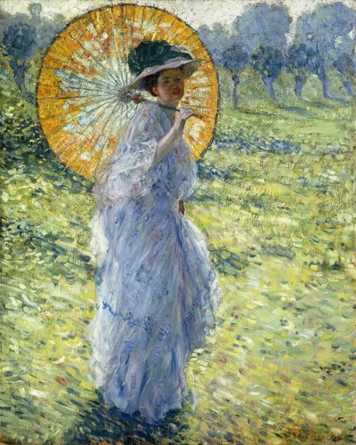 Donna con parasole, c.1906 da Frederick Carl Frieseke