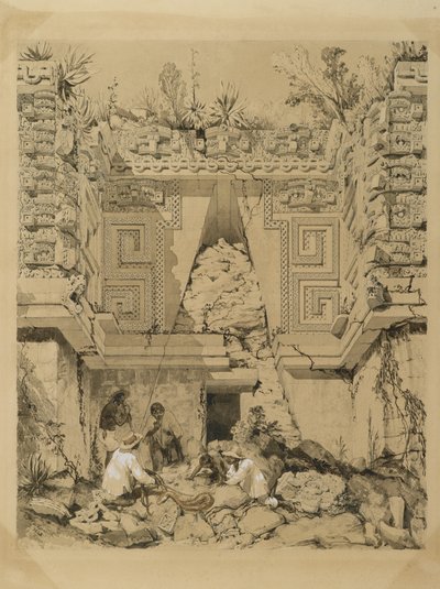 Arco, Casa del Gobernador, Uxmel, Yucatan, 1843 da Frederick Catherwood